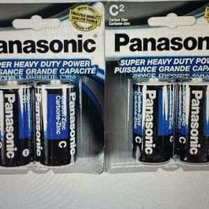 Panasonic C Batteries - 4PC Opened New